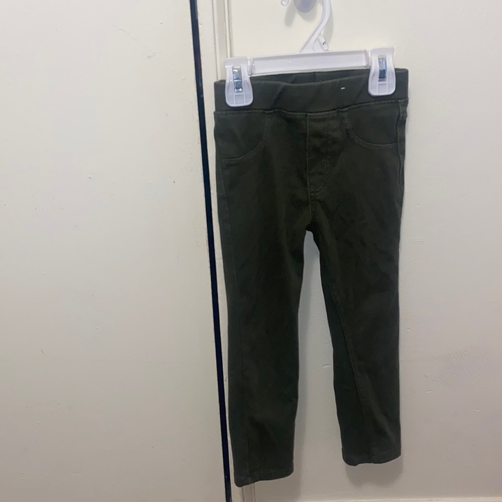 Olive green jeggings / leggings